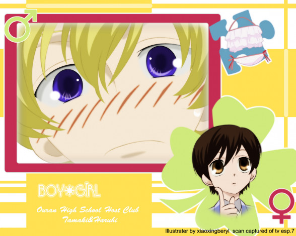 Обои картинки фото аниме, ouran, high, school, host, club