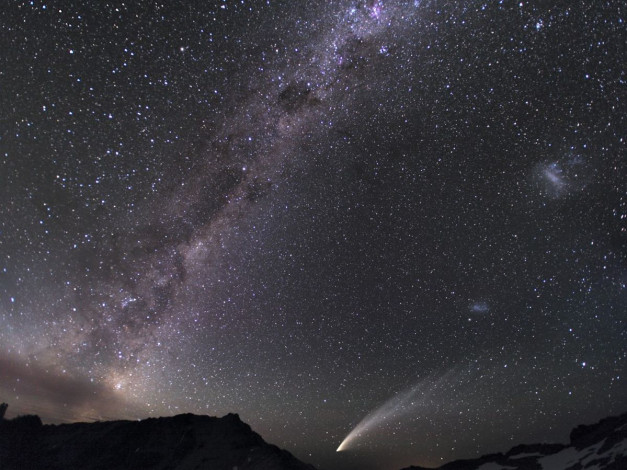 Обои картинки фото галактики, комета, космос, кометы, метеориты