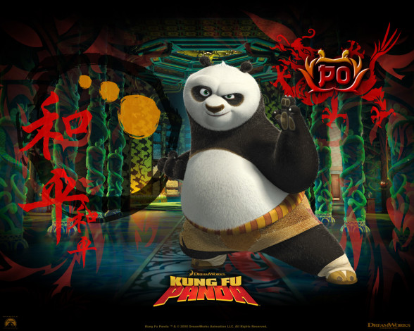 Обои картинки фото мультфильмы, kung, fu, panda