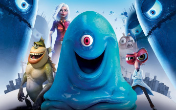 Картинка мультфильмы монстры против пришельцев monsters vs aliens