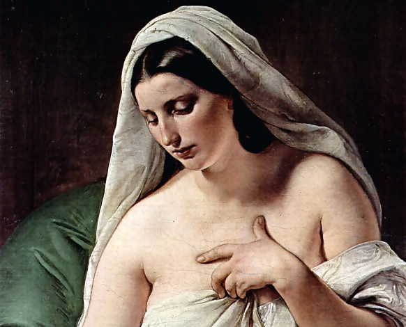 Обои картинки фото франческо, хайес, одалиска, рисованные, francesco, hayez