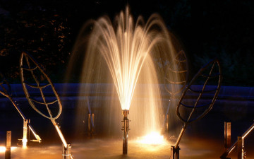Картинка города фонтаны подсветка фонтан