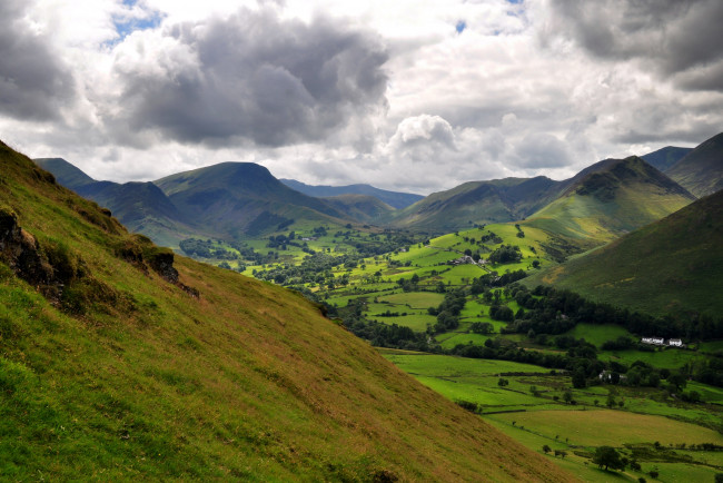 Обои картинки фото природа, горы, england, cumbria, the, lake, uk, district, national, park