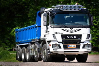 Картинка sisu+polar+dump+truck автомобили sisu тяжёлый кузов грузовик