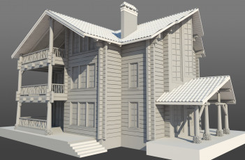 Картинка 3д+графика architecture+ архитектура дом