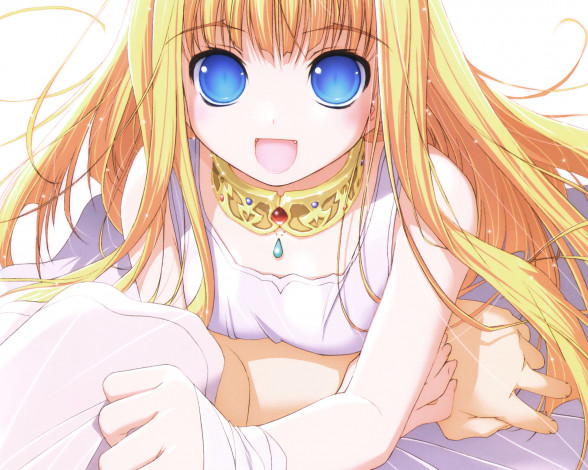 Обои картинки фото аниме, dragon crisis, рука, девушка, бинт, украшение, ожерелье, rose