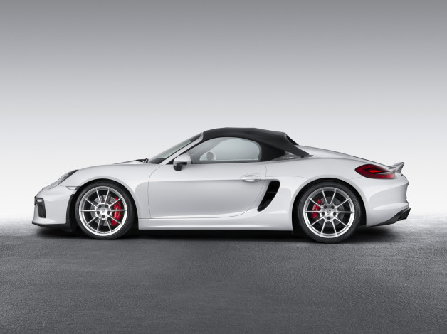 Обои картинки фото автомобили, porsche, boxster, 2015г, 981, spyder