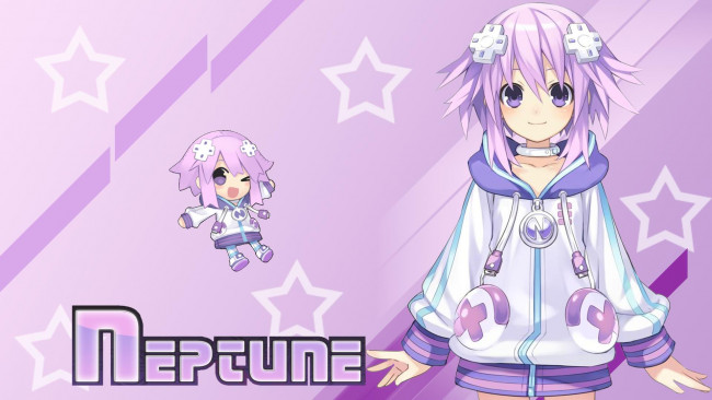 Обои картинки фото hyperdimension neptunia victory, аниме, hyperdimension neptunia, фон, взгляд, девушка