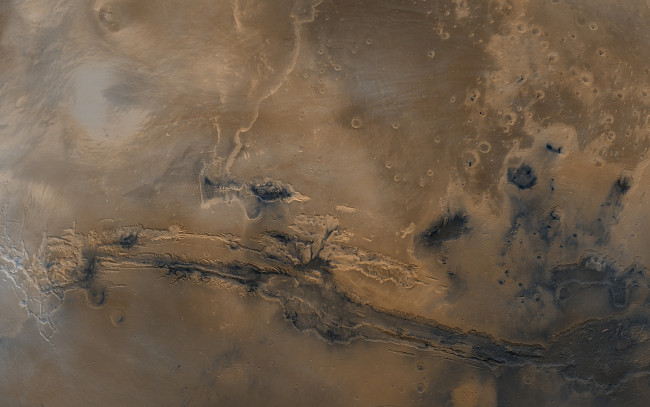 Обои картинки фото космос, марс, моря, долина, маринер