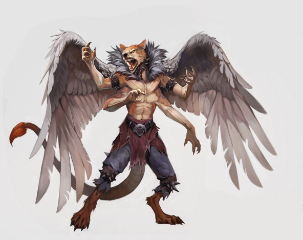 Обои картинки фото видео игры, pathfinder,  wrath of the righteous, персонаж, крылья