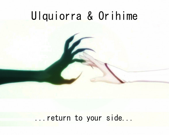 Обои картинки фото ulquiorra, orihime, аниме, bleach