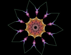 Картинка 3д графика fractal фракталы рисунок фон узор