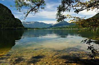 Картинка природа реки озера озеро hallstatt австрия