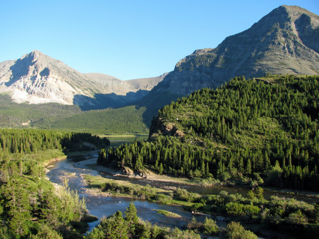 Обои картинки фото природа, пейзажи, glacier, national, park, montana, usa