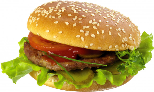 Обои картинки фото еда, бутерброды, гамбургеры, канапе, зелень, булочка, помидоры, томаты