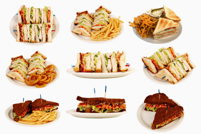 Обои картинки фото еда, бутерброды, гамбургеры, канапе, тарелки, пицца