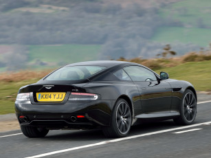 Картинка автомобили aston+martin 2014 uk-spec db9 carbon black темный aston martin