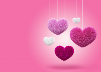 Картинка праздничные день+святого+валентина +сердечки +любовь сердечки подушечки