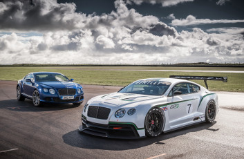 Картинка 2012+bentley+continental+gt3 автомобили bentley синий две белый continental