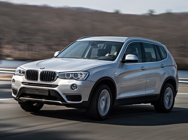 Обои картинки фото автомобили, bmw, x3, серый, 2014, xdrive20d, f25