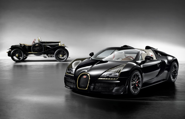 Обои картинки фото 2014 bugatti veyron 16, 4 black bess, автомобили, bugatti, black, bess, veyron, черный, ретро