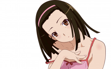 Картинка аниме bakemonogatari фон взгляд девушка