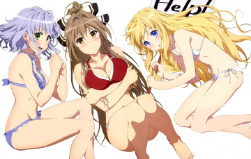 обоя аниме, amagi brilliant park, девушки