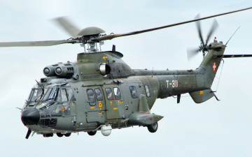 Картинка eurocopter+as332+super+puma авиация вертолёты военно-воздушные силы швейцарии военная многоцелевой вертолет