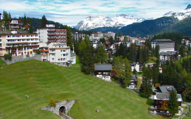 Обои картинки фото arosa, switzerland, города, пейзажи