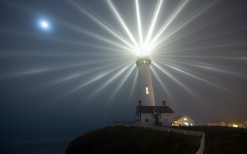 Картинка природа маяки лучи свет маяк