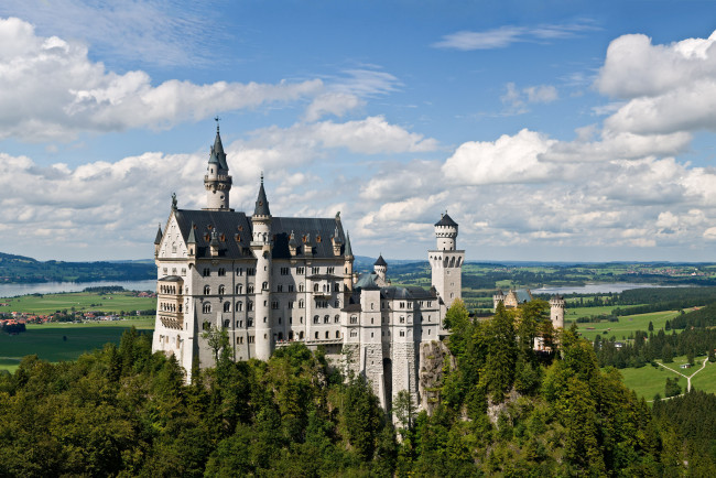 Обои картинки фото neuschwanstein, castle, germany, города, замок, нойшванштайн, германия