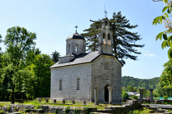 Картинка Черногория цетине города православные церкви монастыри горы парк церковь