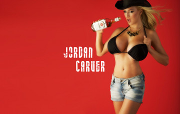 обоя Jordan Carver, девушки, шляпа, купальник, грудь