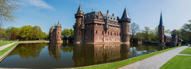 Обои картинки фото города, дворцы, замки, крепости, kasteel, de, haar, нидерланды, haarzuilens, netherlands