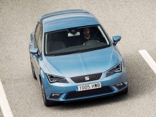 Картинка автомобили seat leon ecomotive 2013г голубой