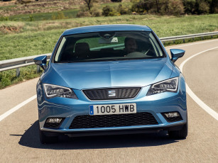 Картинка автомобили seat leon ecomotive 2013г голубой