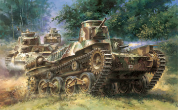 Картинка рисованные армия танки
