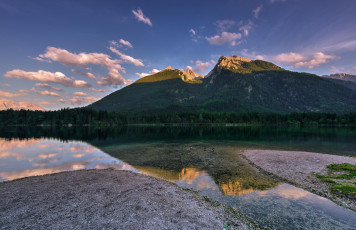 Картинка природа реки озера отражение озеро лес гора