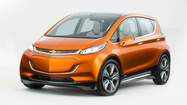 Обои картинки фото chevrolet bolt ev concept 2015, автомобили, 3д, оранжевая, графика, bolt, chevrolet, 2015, concept, ev