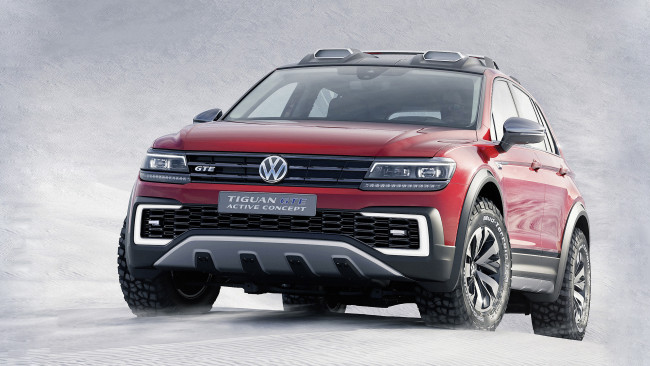 Обои картинки фото volkswagen tiguan gte active concept 2016, автомобили, volkswagen, active, concept, 2016, gte, tiguan