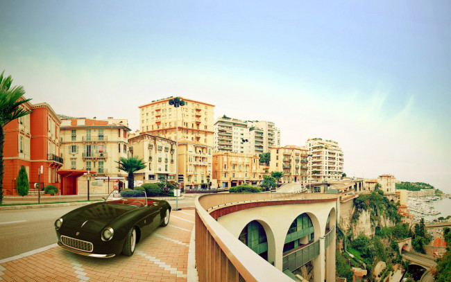 Обои картинки фото города, монте-карло , монако, автомобиль, роскошный, здания