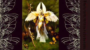 Картинка календари фэнтези крылья женщина бабочка