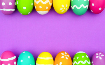 Картинка праздничные пасха eggs spring happy easter colorful background