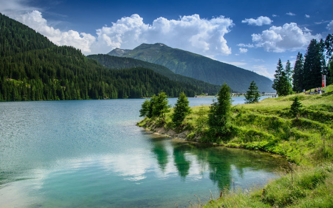 Обои картинки фото природа, реки, озера, горы, озеро, отражение
