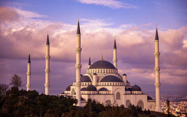 Обои картинки фото camlica mosque, города, стамбул , турция, camlica, mosque