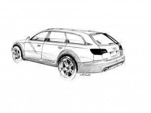 Картинка audi allroad quattro concept 2005 автомобили рисованные