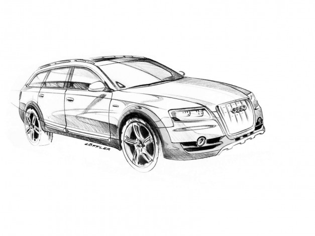 Обои картинки фото audi, allroad, quattro, concept, 2005, автомобили, рисованные