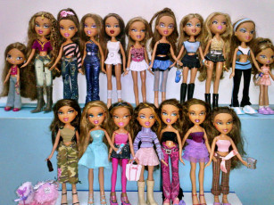 обоя разное, bratz, куклы