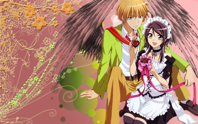 Обои картинки фото аниме, kaichou, wa, maid, sama