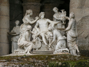 Картинка разное рельефы статуи музейные экспонаты версаль аполлон франция музы